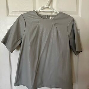 Modern Faux Leather Top